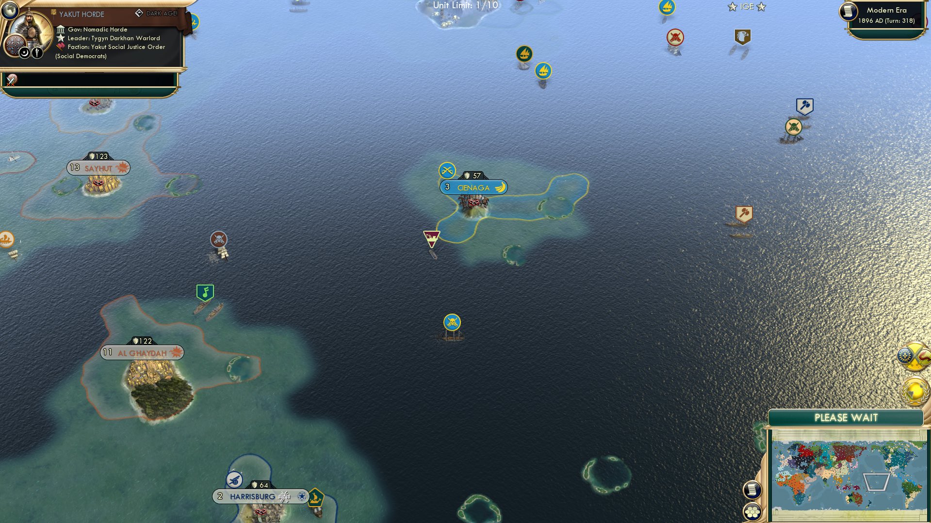 CBR In-Game Screenshot of Unfortunately Founded City