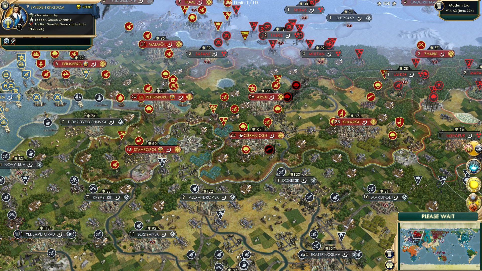 CBR In-Game Screenshot of War in Eastern Europe