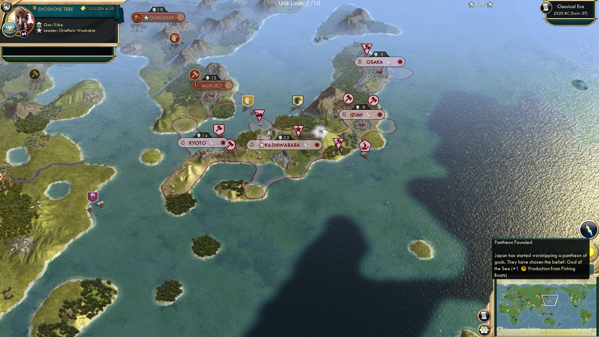 CBR In-Game Screenshot of Waves off of Kanagawa