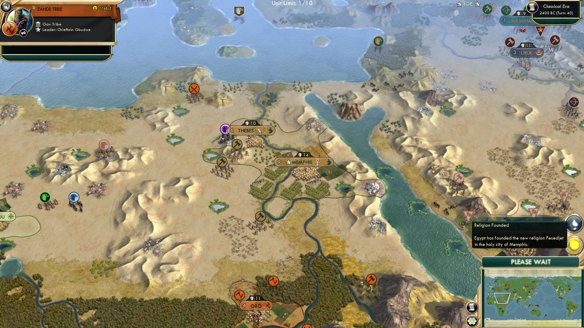 CBR In-Game Screenshot of Pesedjet-ing ahead