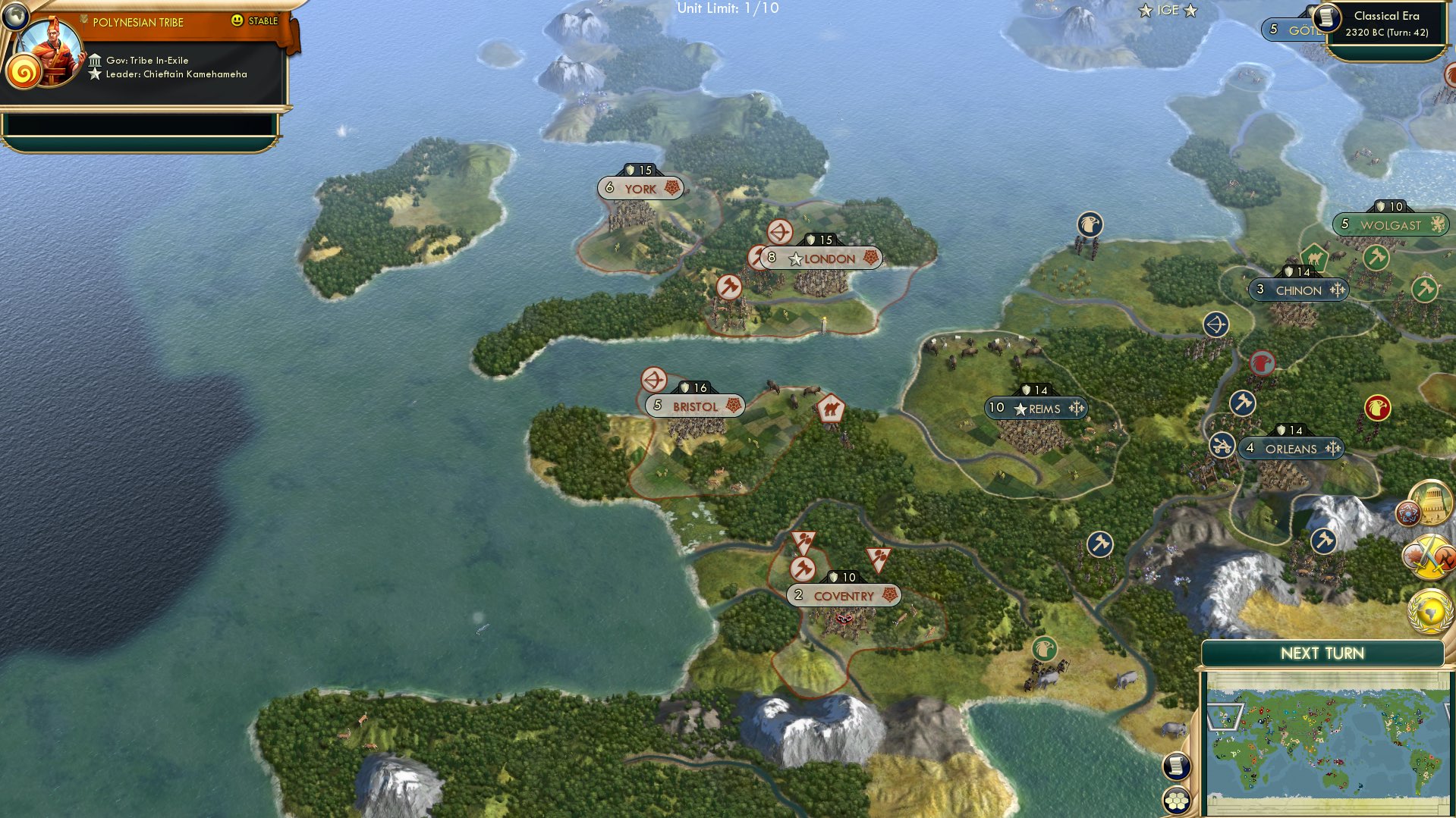 CBR In-Game Screenshot of England ho!