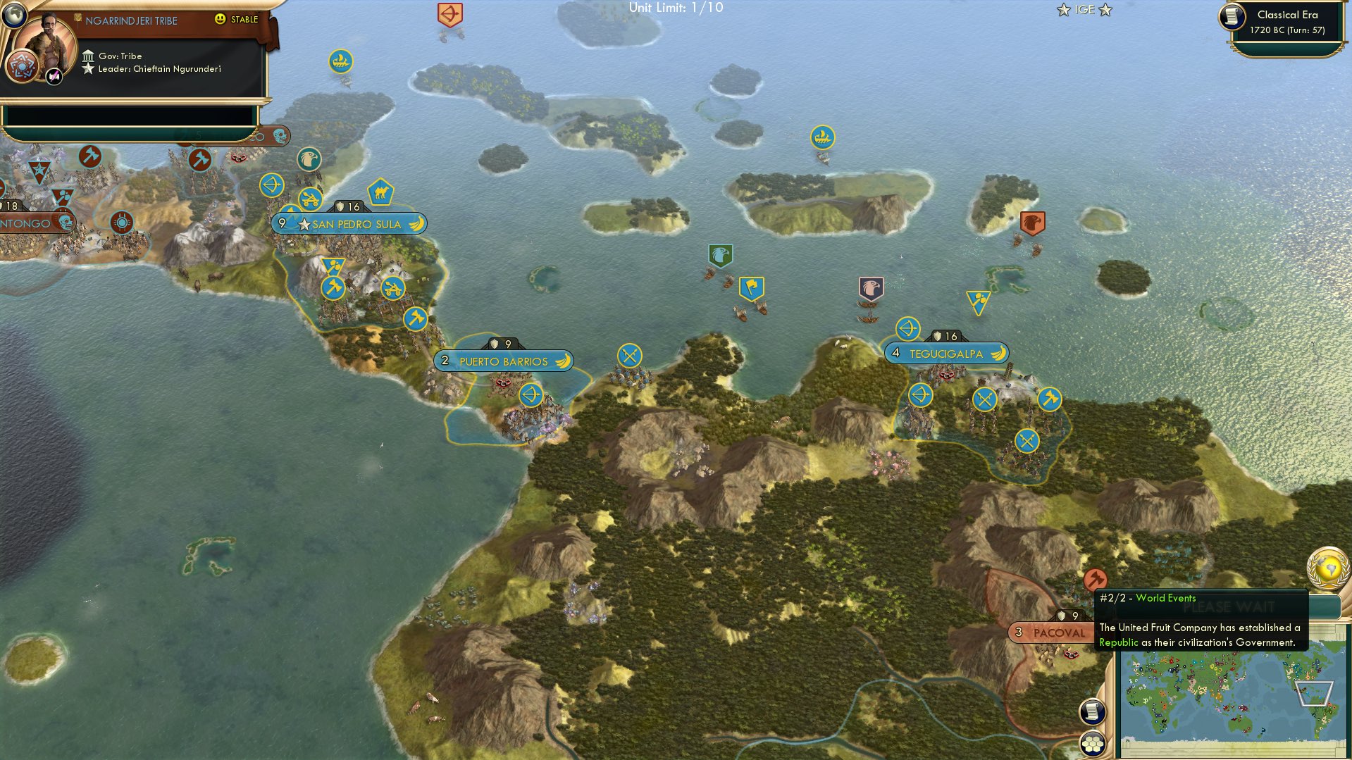 CBR In-Game Screenshot of United Fruits of America