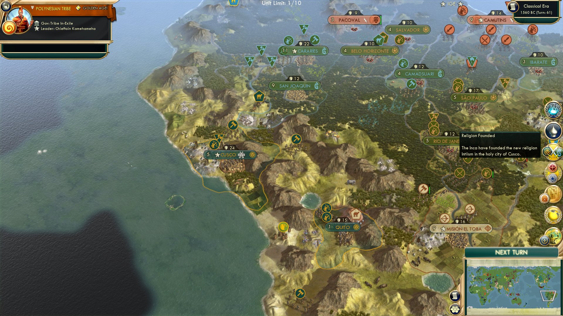 CBR In-Game Screenshot of Emperor’s New Religion