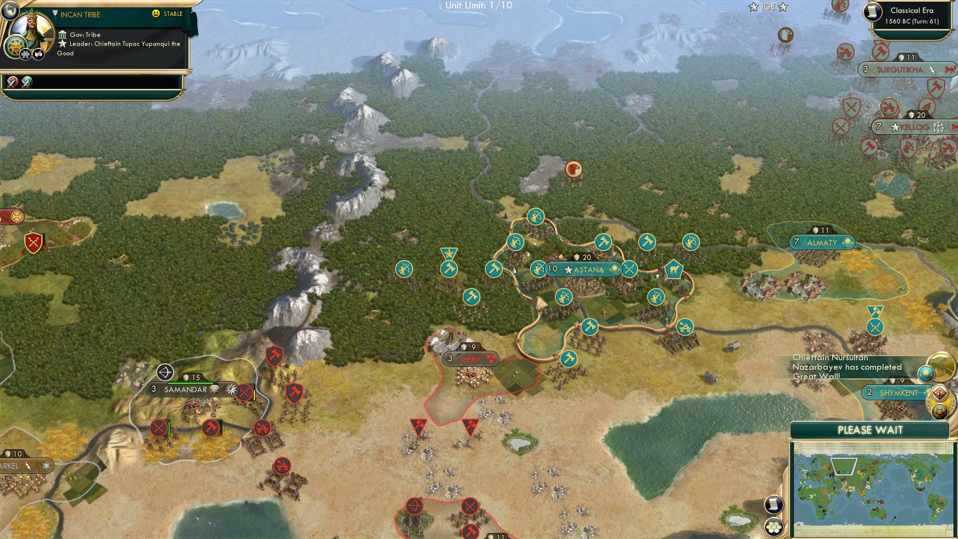 CBR In-Game Screenshot of The Greatest Wall of the nation of Kazakhstan