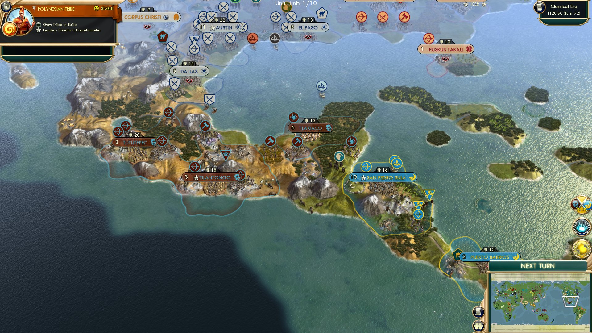 CBR In-Game Screenshot of Mixed up Mixtecs