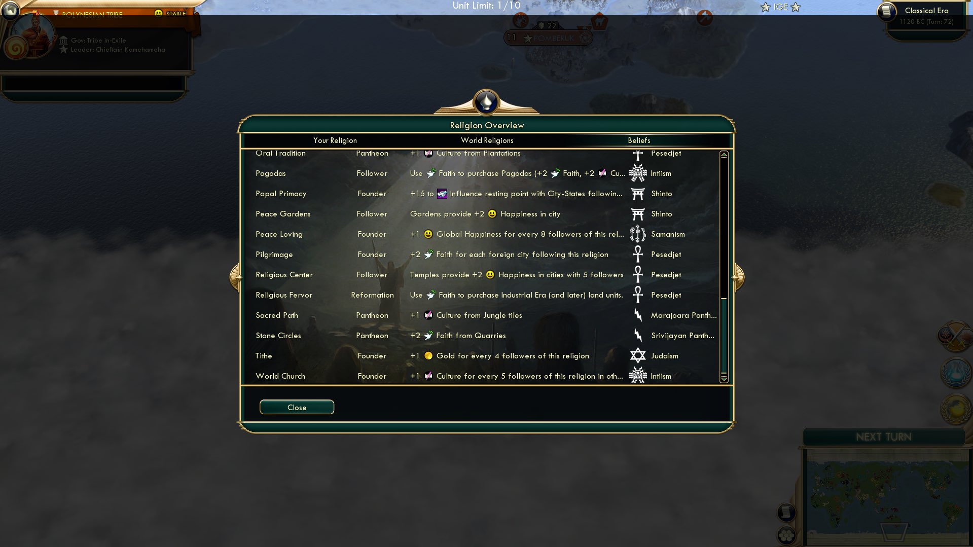 CBR In-Game Screenshot of Religions 4