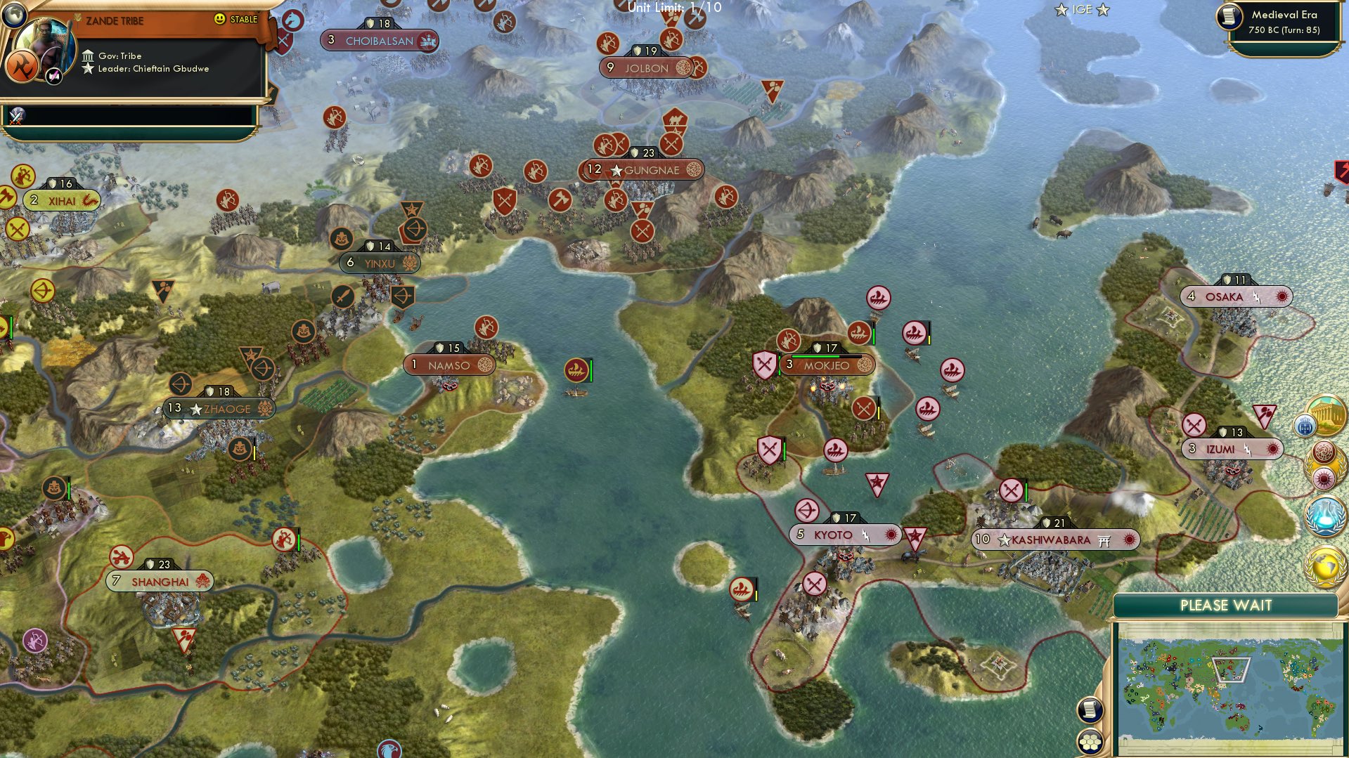 CBR In-Game Screenshot of Peace in the East