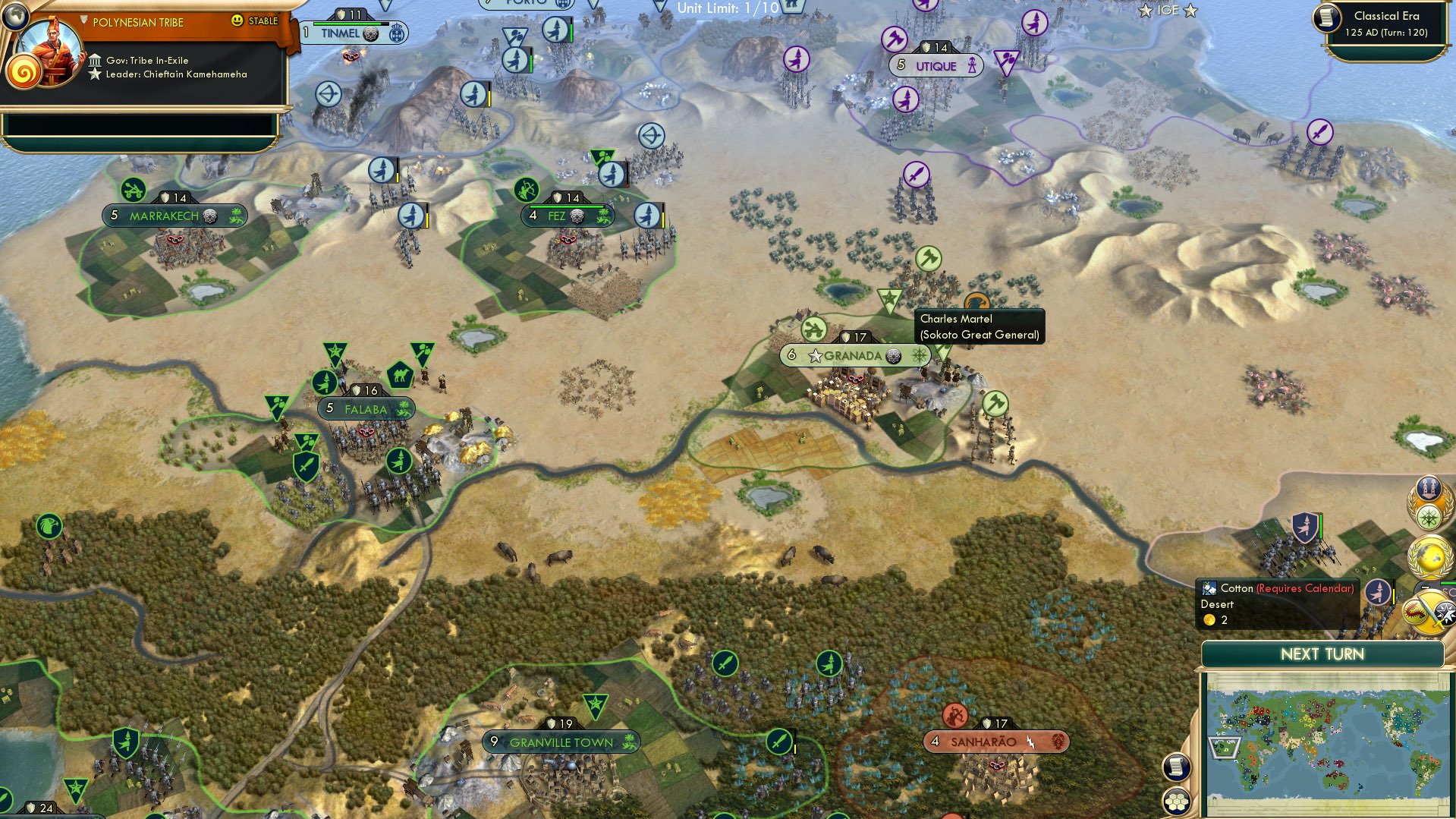 CBR In-Game Screenshot of Charles Martel, Peacemaker Extraordinaire