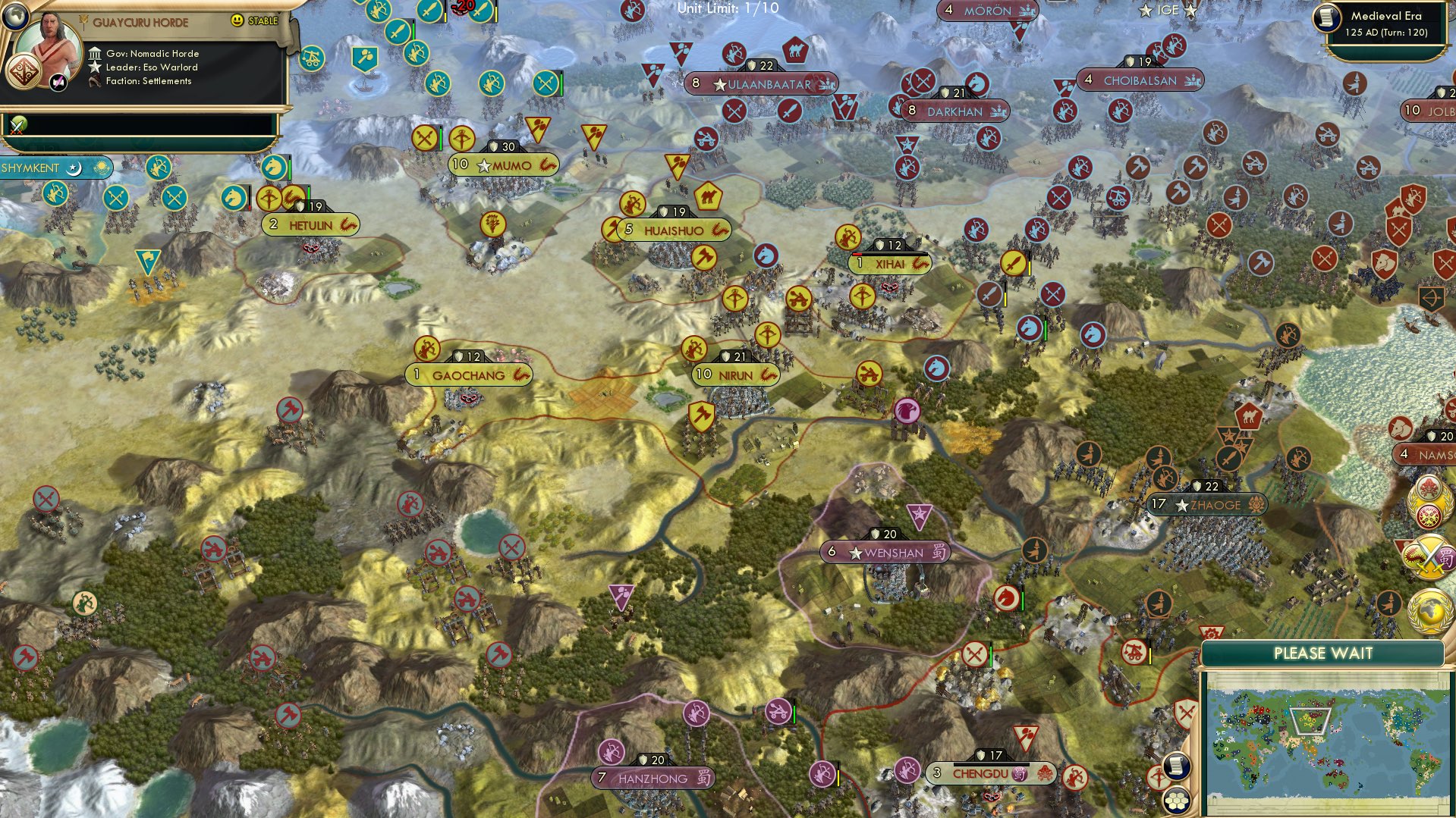 CBR In-Game Screenshot of Shu Han Contention