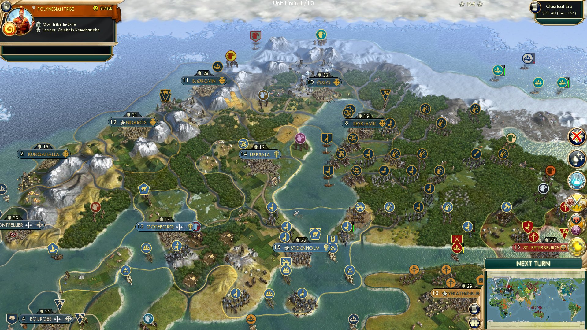 CBR In-Game Screenshot of Norway to Hjell!