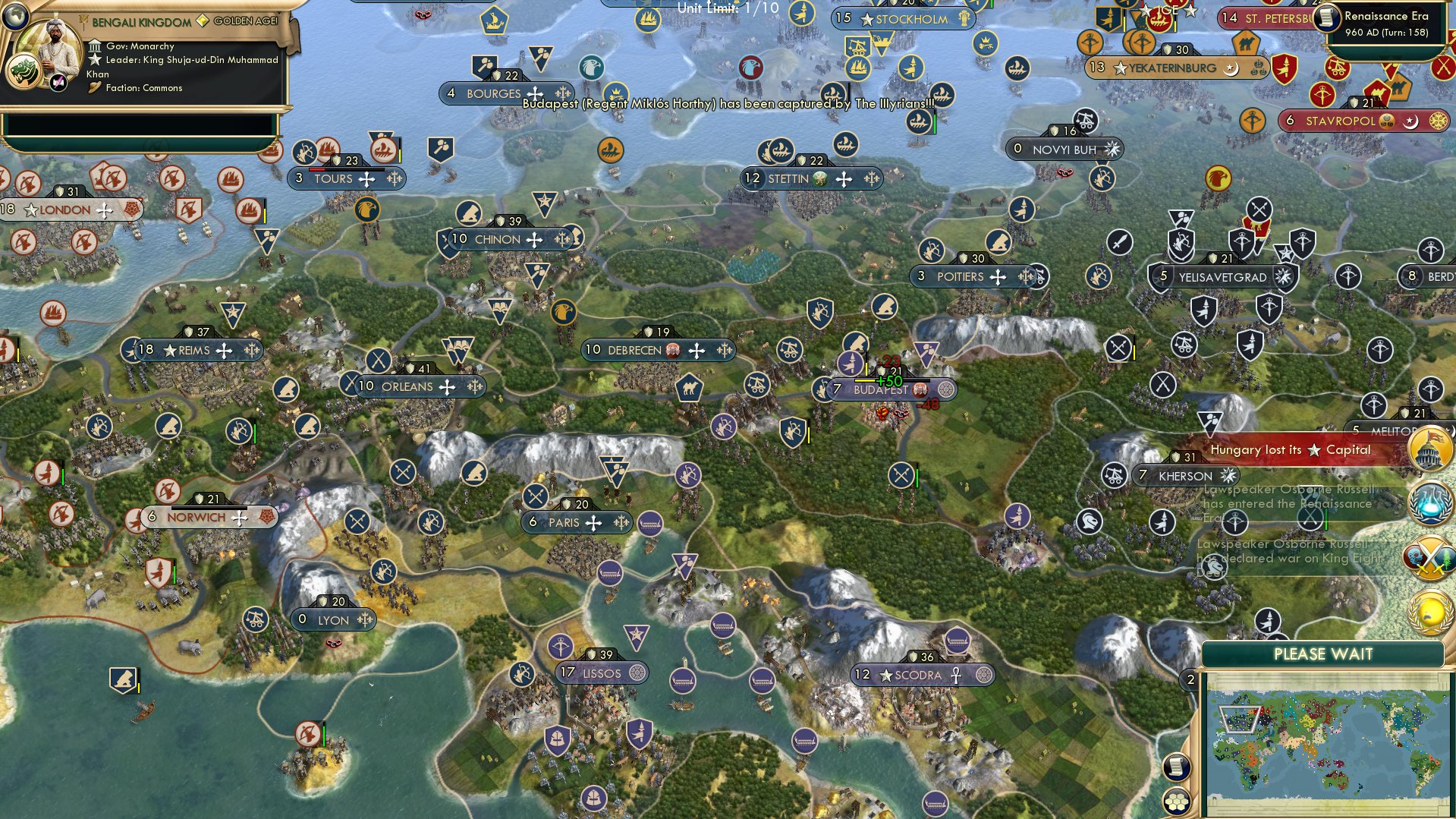 CBR In-Game Screenshot of Budapest, put to Rest