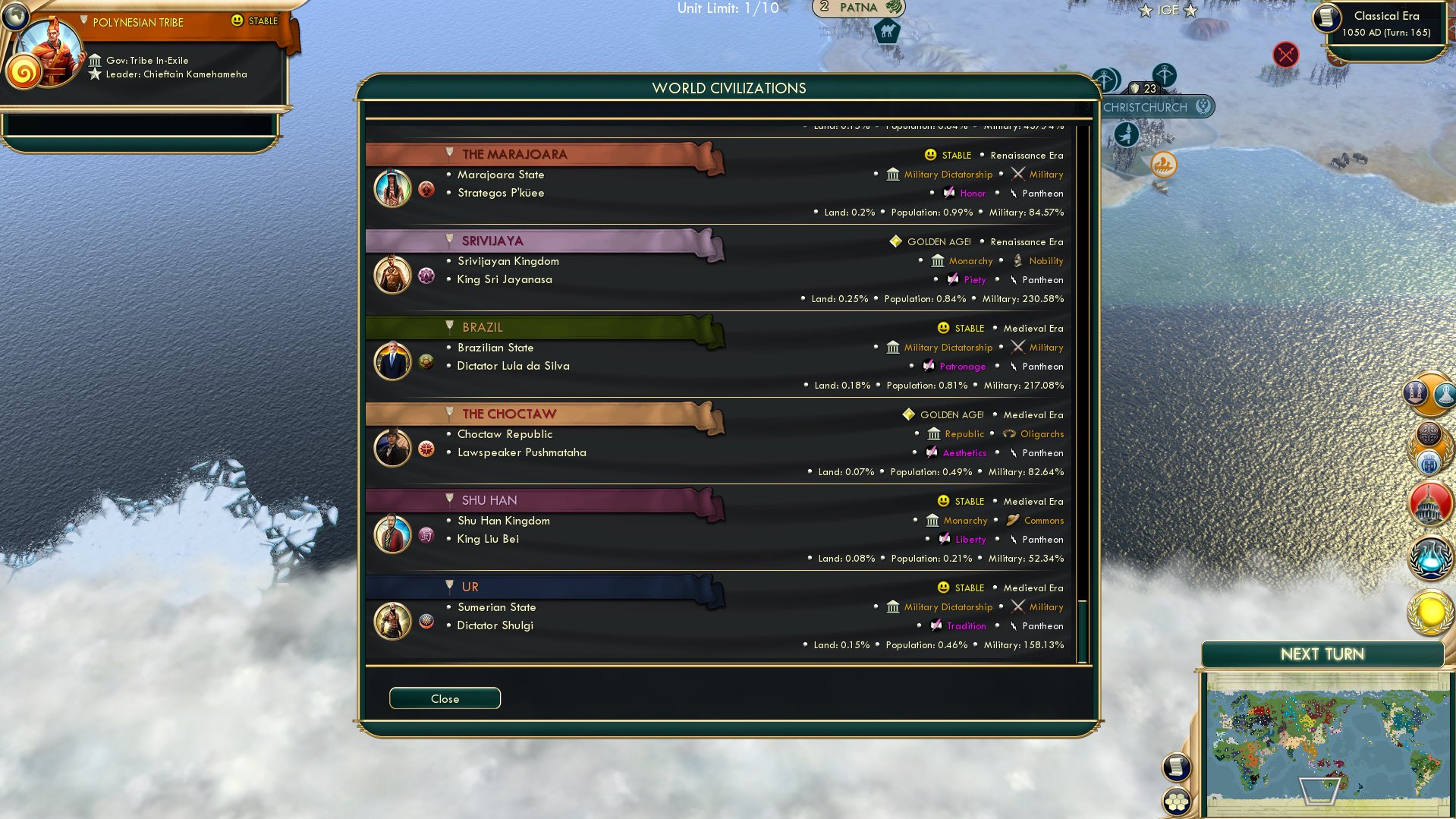 CBR In-Game Screenshot of Summary 2