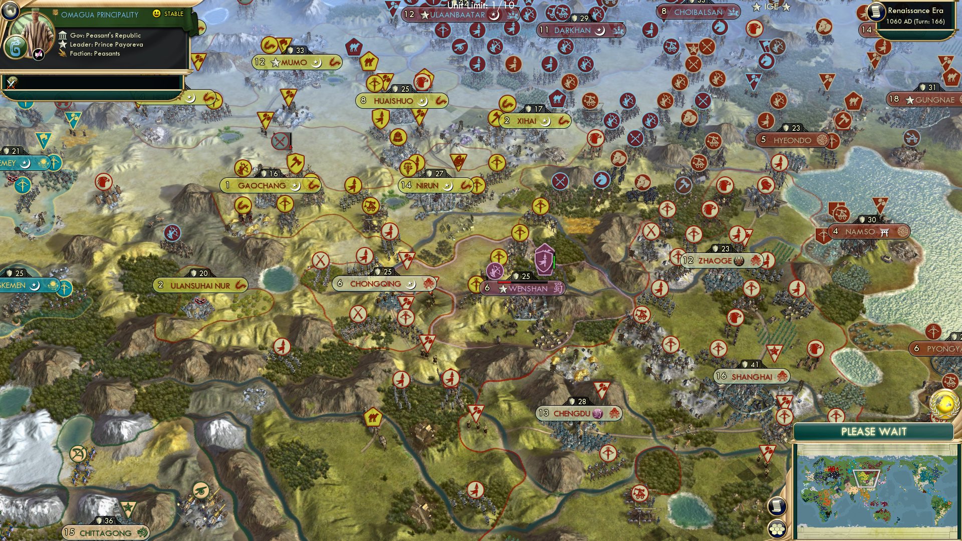 CBR In-Game Screenshot of The Shu's on the Back Foot