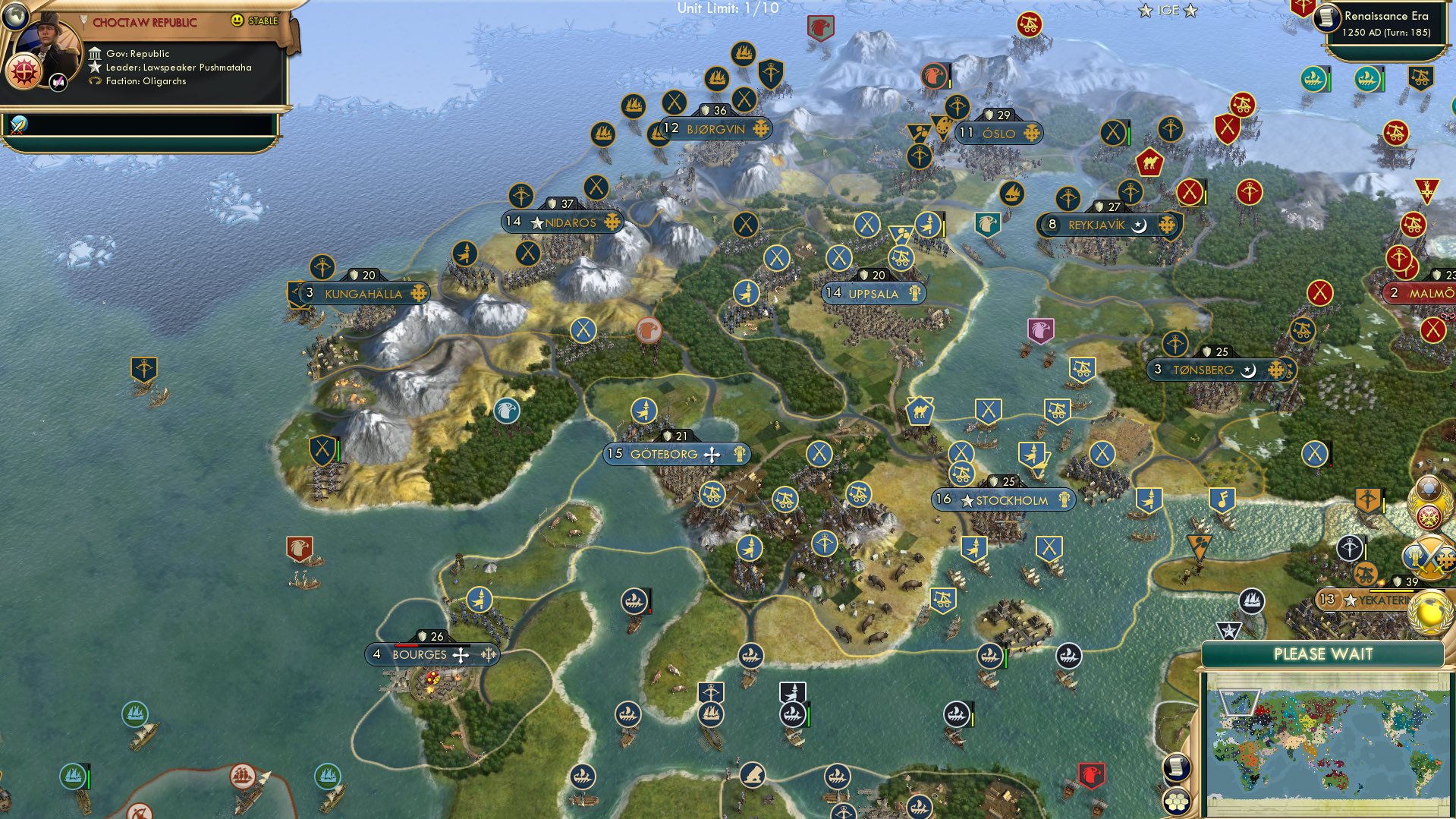 CBR In-Game Screenshot of One Man's Quest to Get the Women Out of Scandinavia