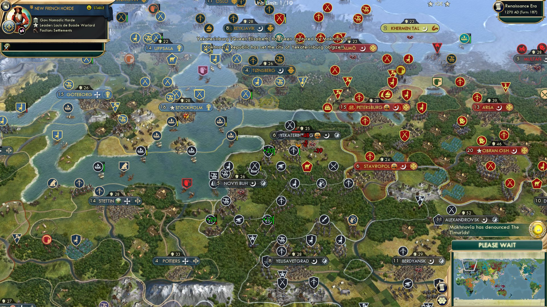 CBR In-Game Screenshot of Yekaterin Burnt