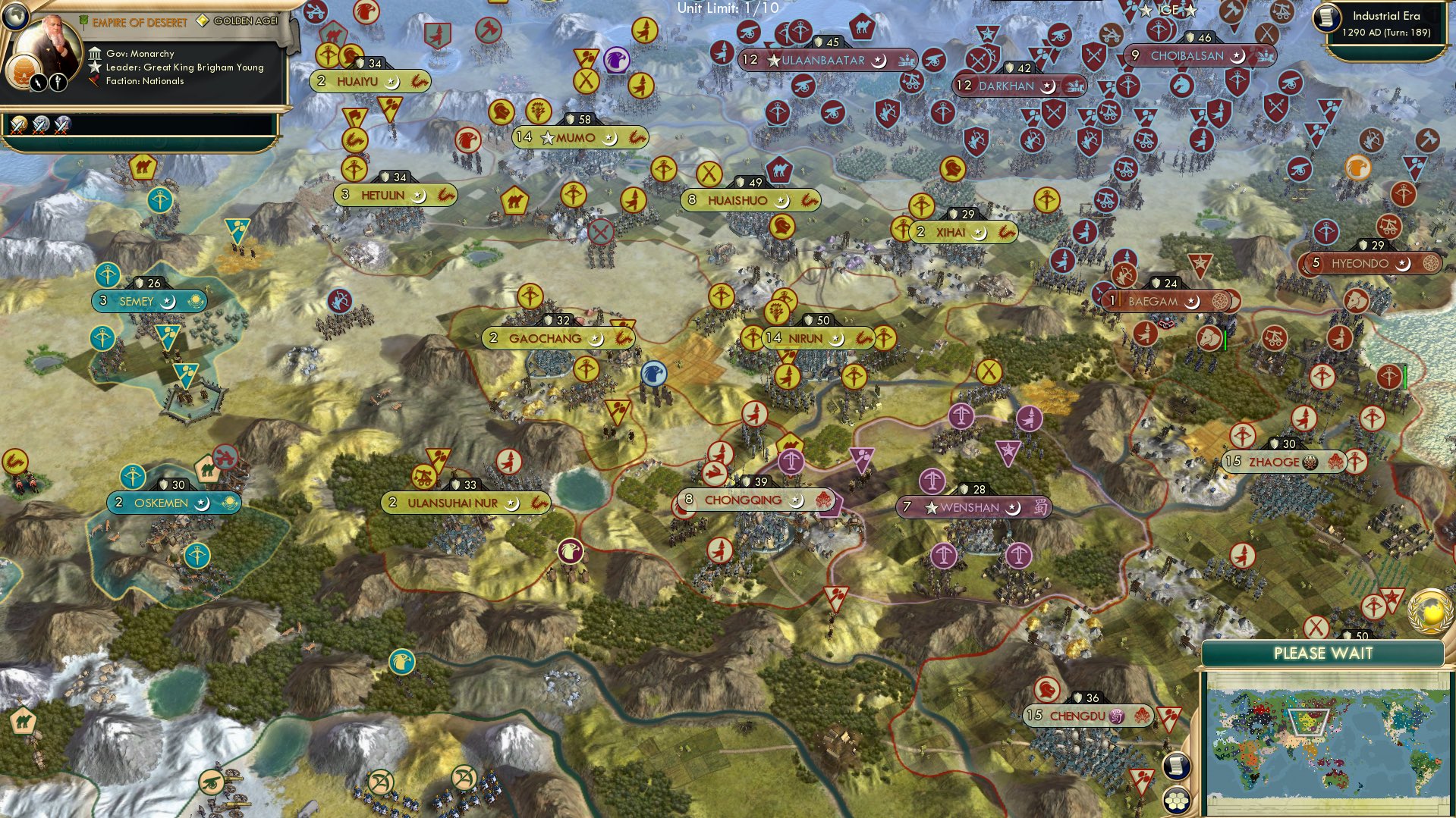 CBR In-Game Screenshot of Chu K-oh Nu, Shu Han is screwed