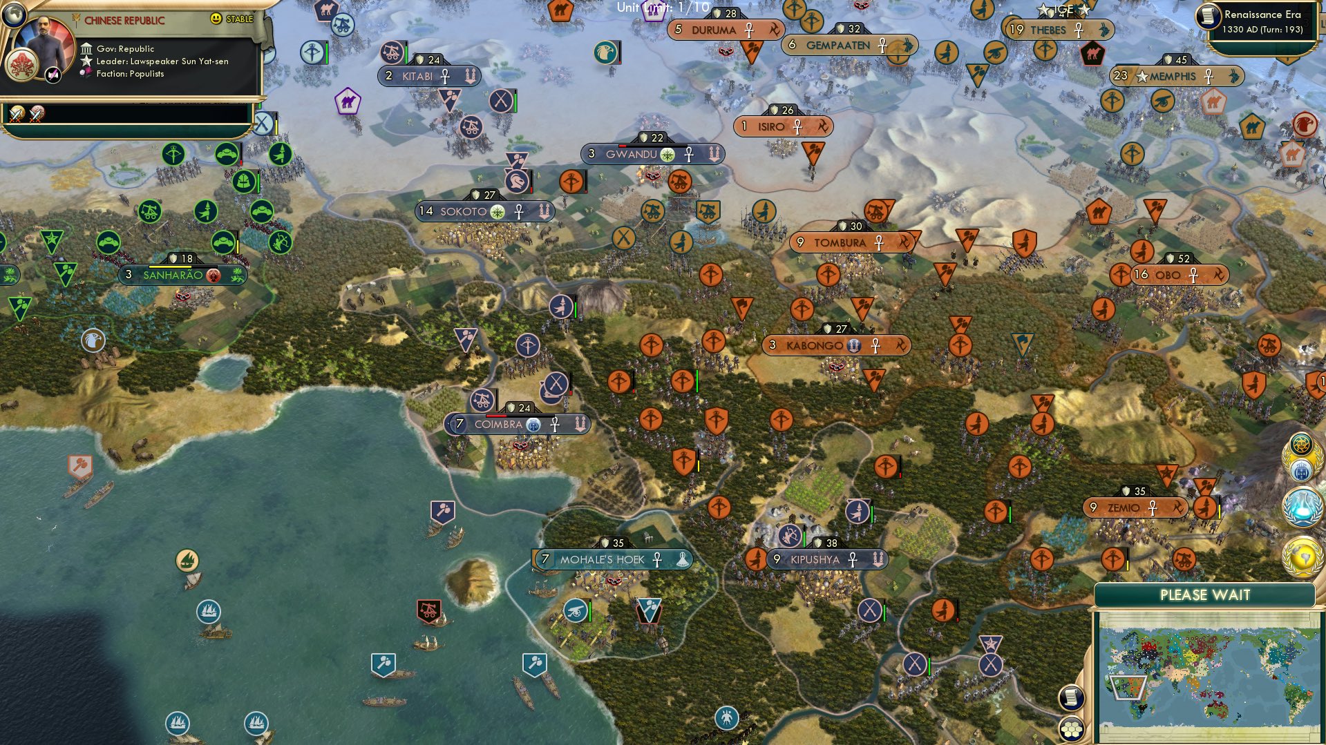 CBR In-Game Screenshot of Something about melee units