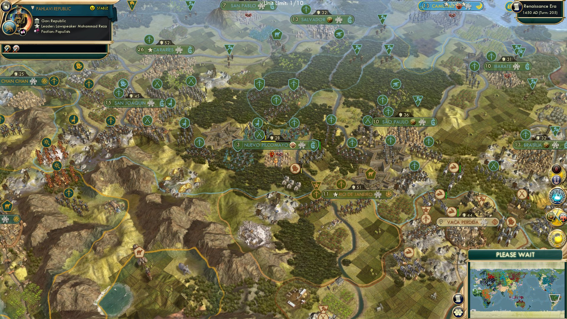 CBR In-Game Screenshot of South American Slugfest
