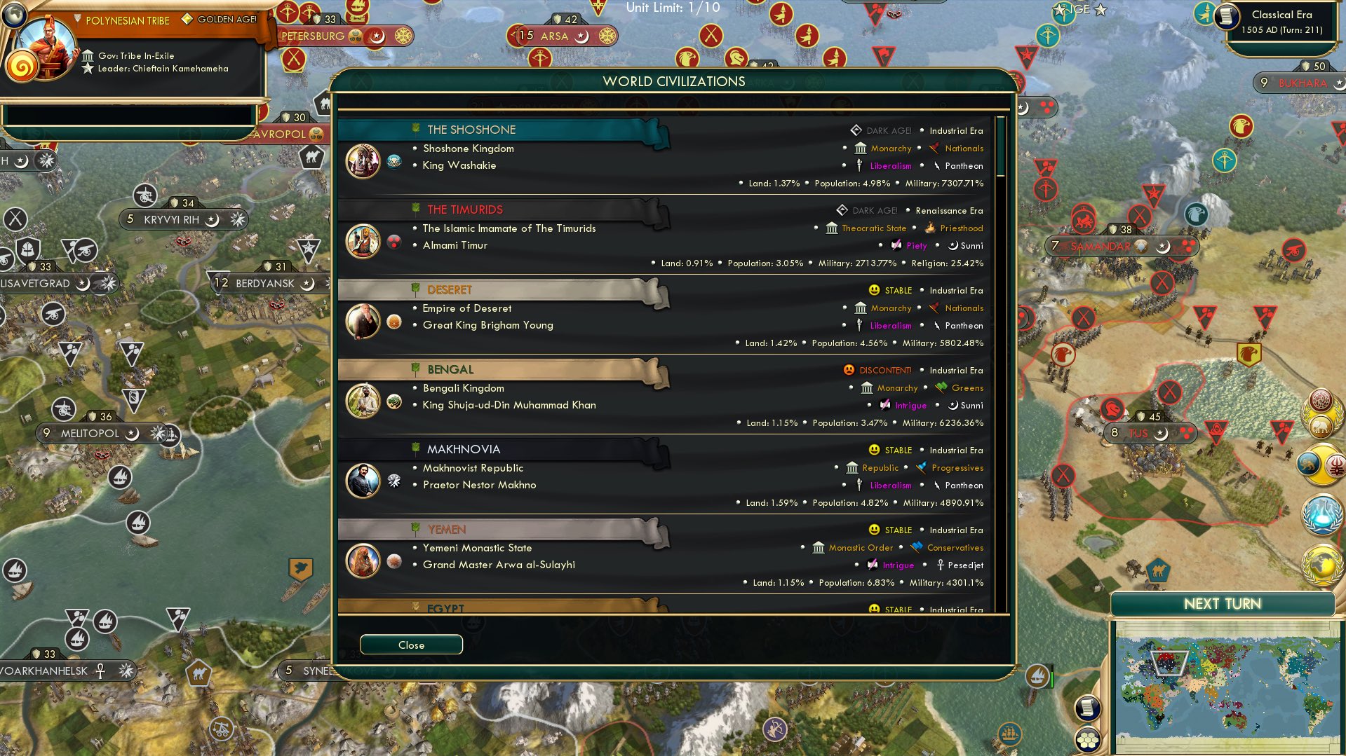 CBR In-Game Screenshot of Small Powers