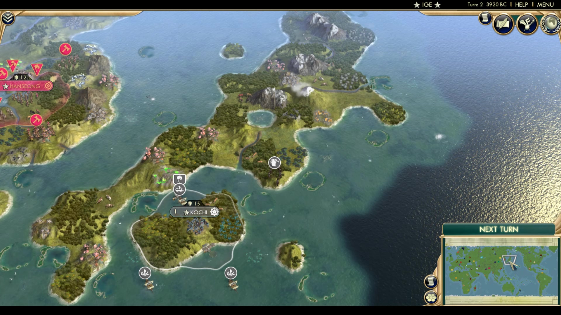 CBR In-Game Screenshot of The Four Countries