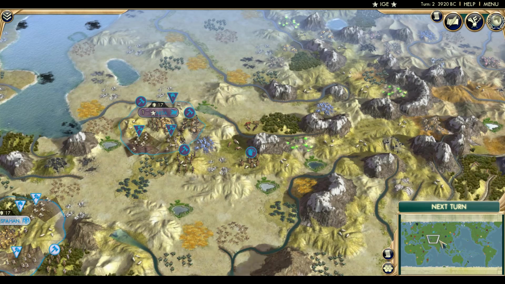 CBR In-Game Screenshot of Greco-India