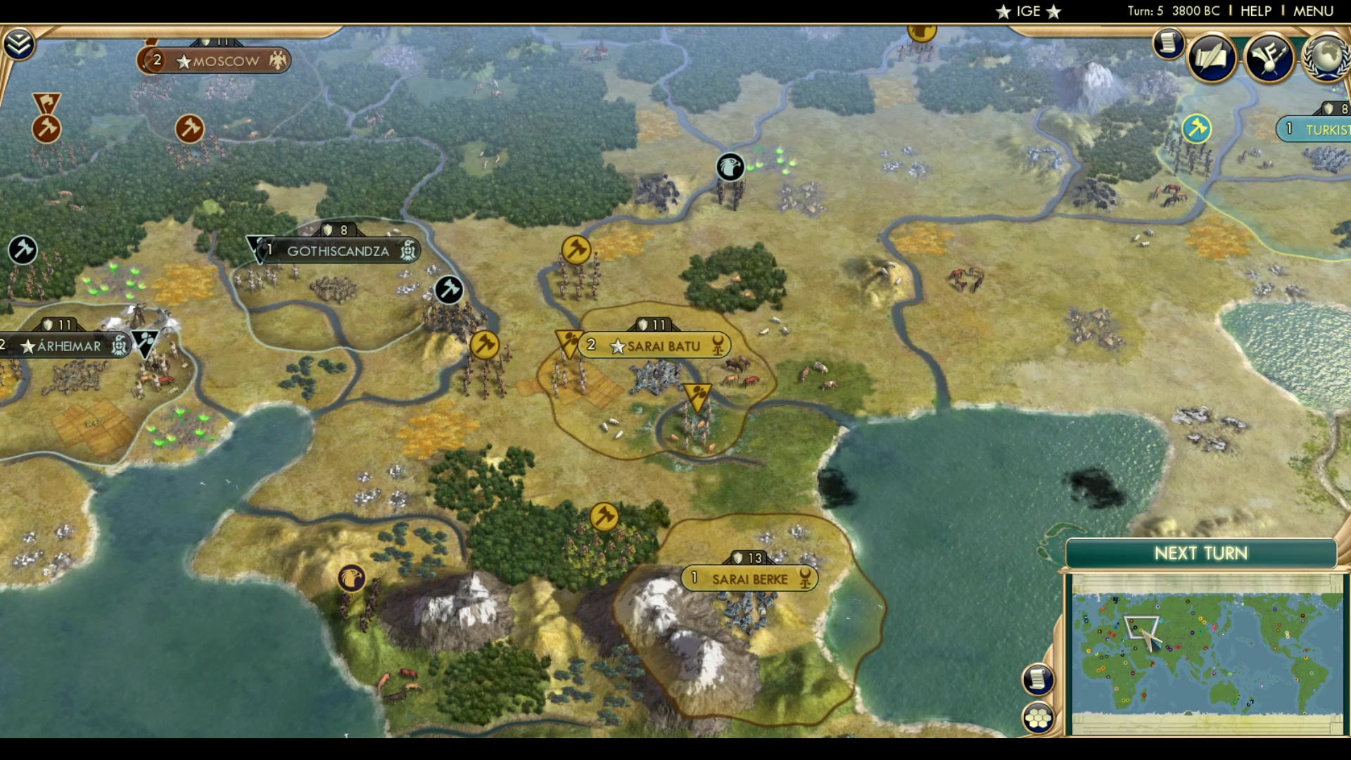 CBR In-Game Screenshot of Black and Gold