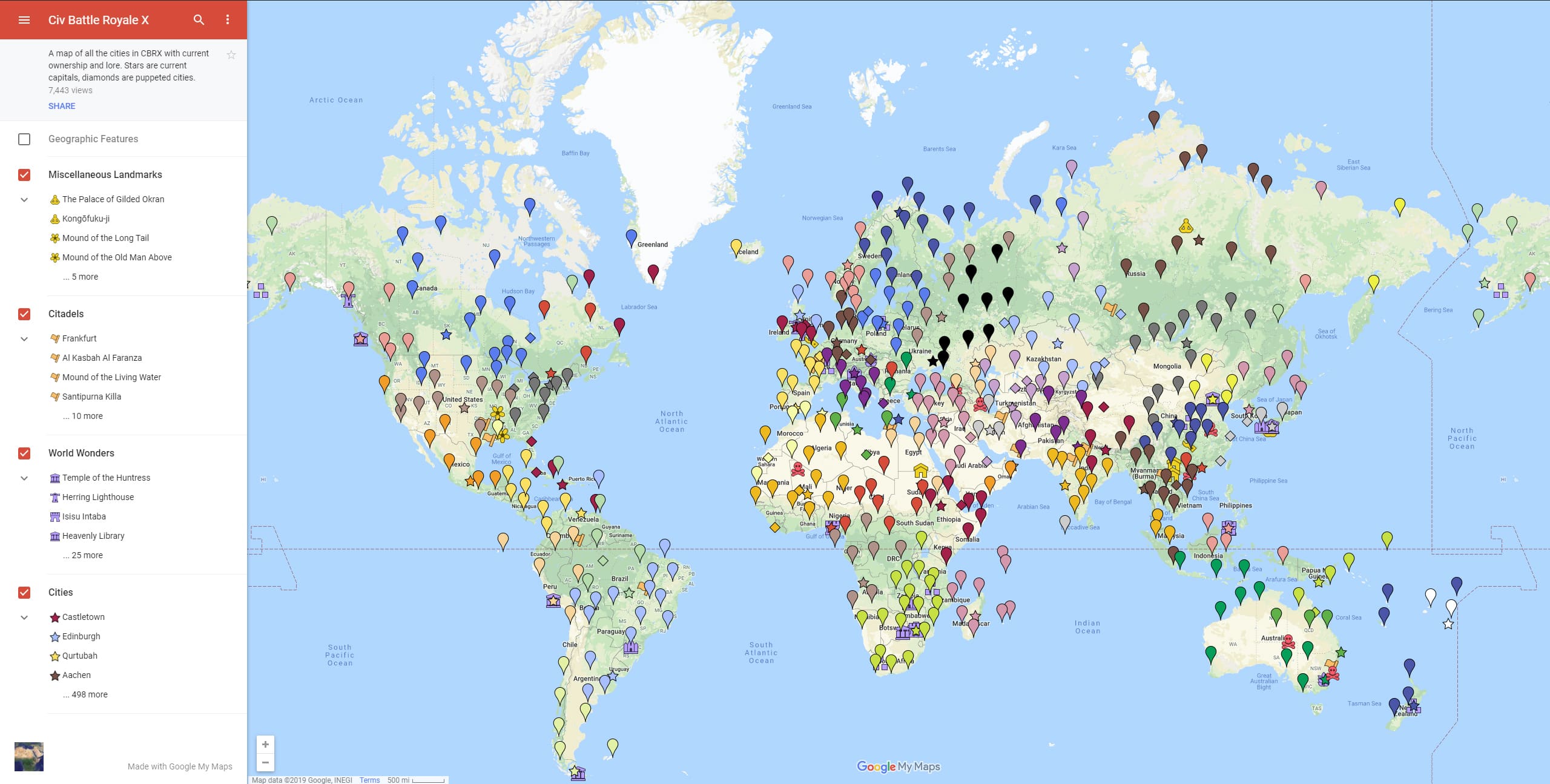CBR In-Game Screenshot of Lore Map