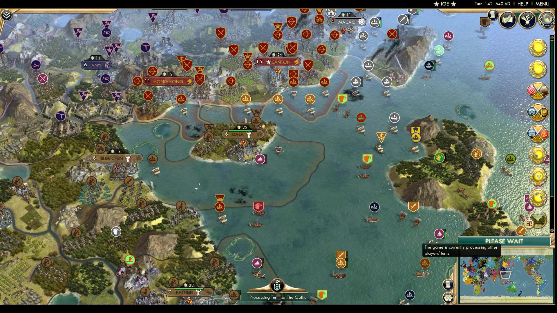 CBR In-Game Screenshot of A Well Fortified Empire