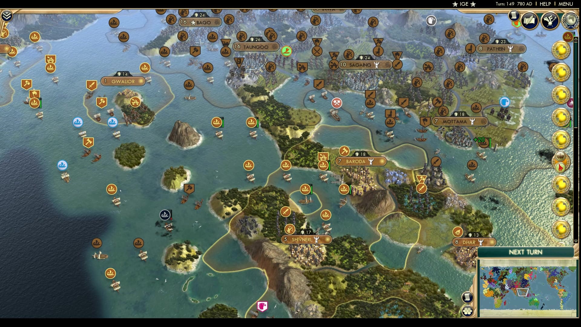 CBR In-Game Screenshot of Marathi Islanders