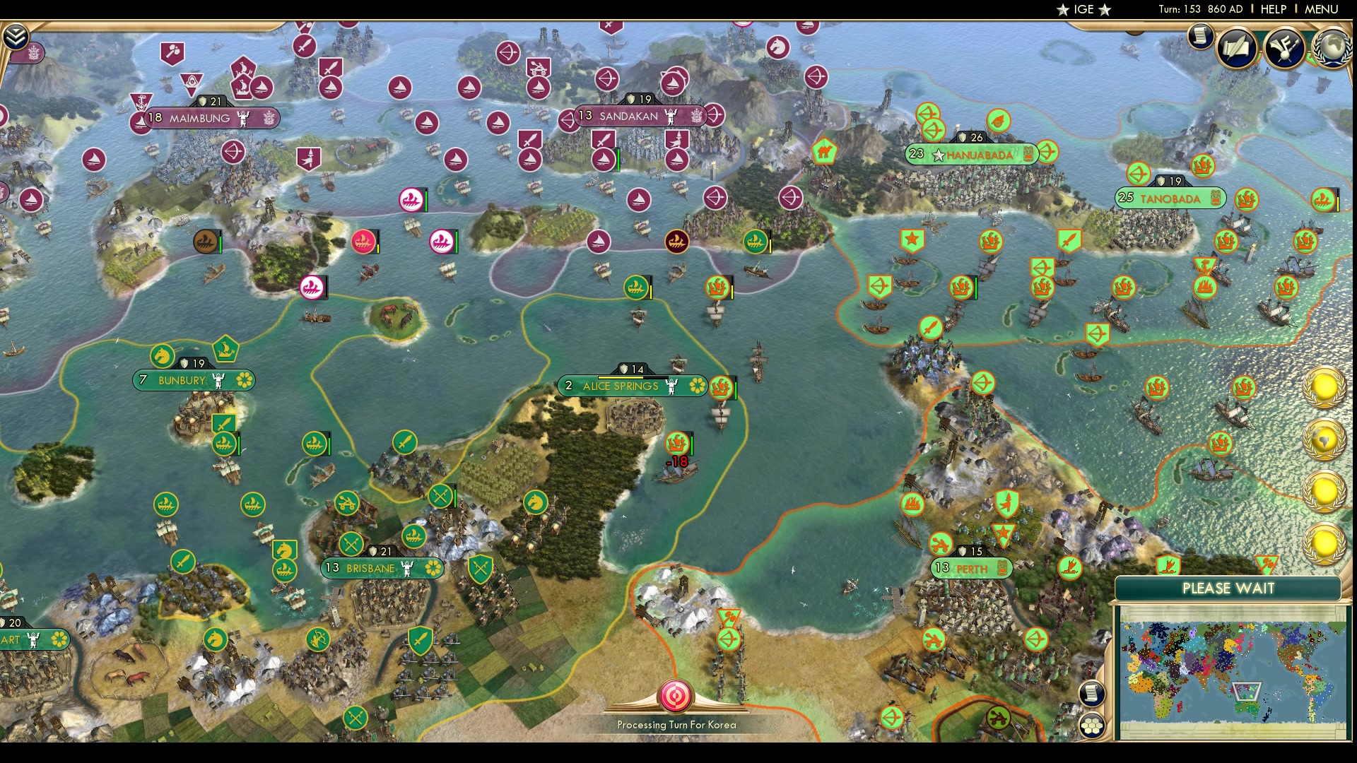 CBR In-Game Screenshot of Go Back to New South Wales