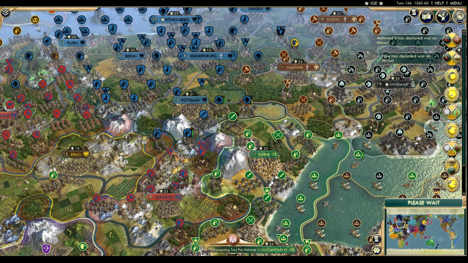 CBR In-Game Screenshot of Wars and Peace