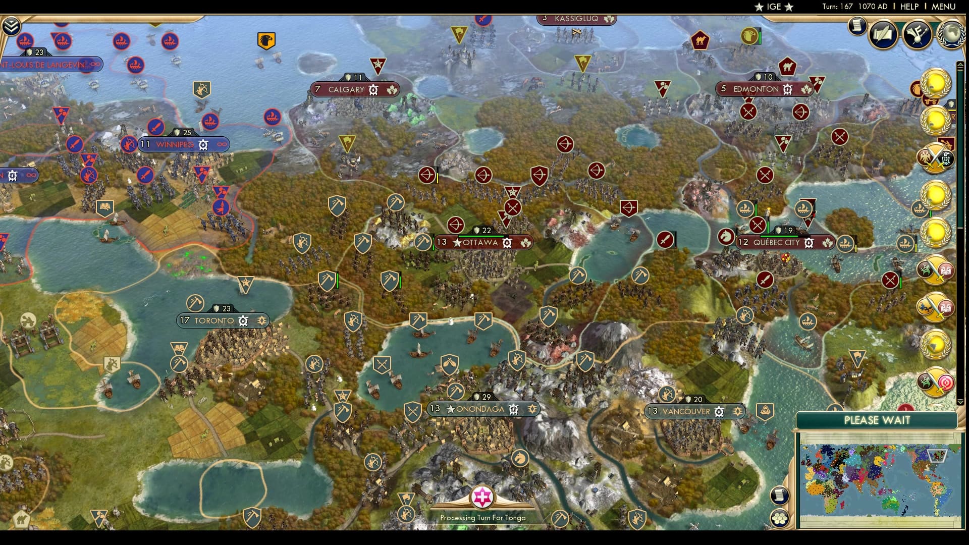 CBR In-Game Screenshot of Forward Iroquois Soldiers