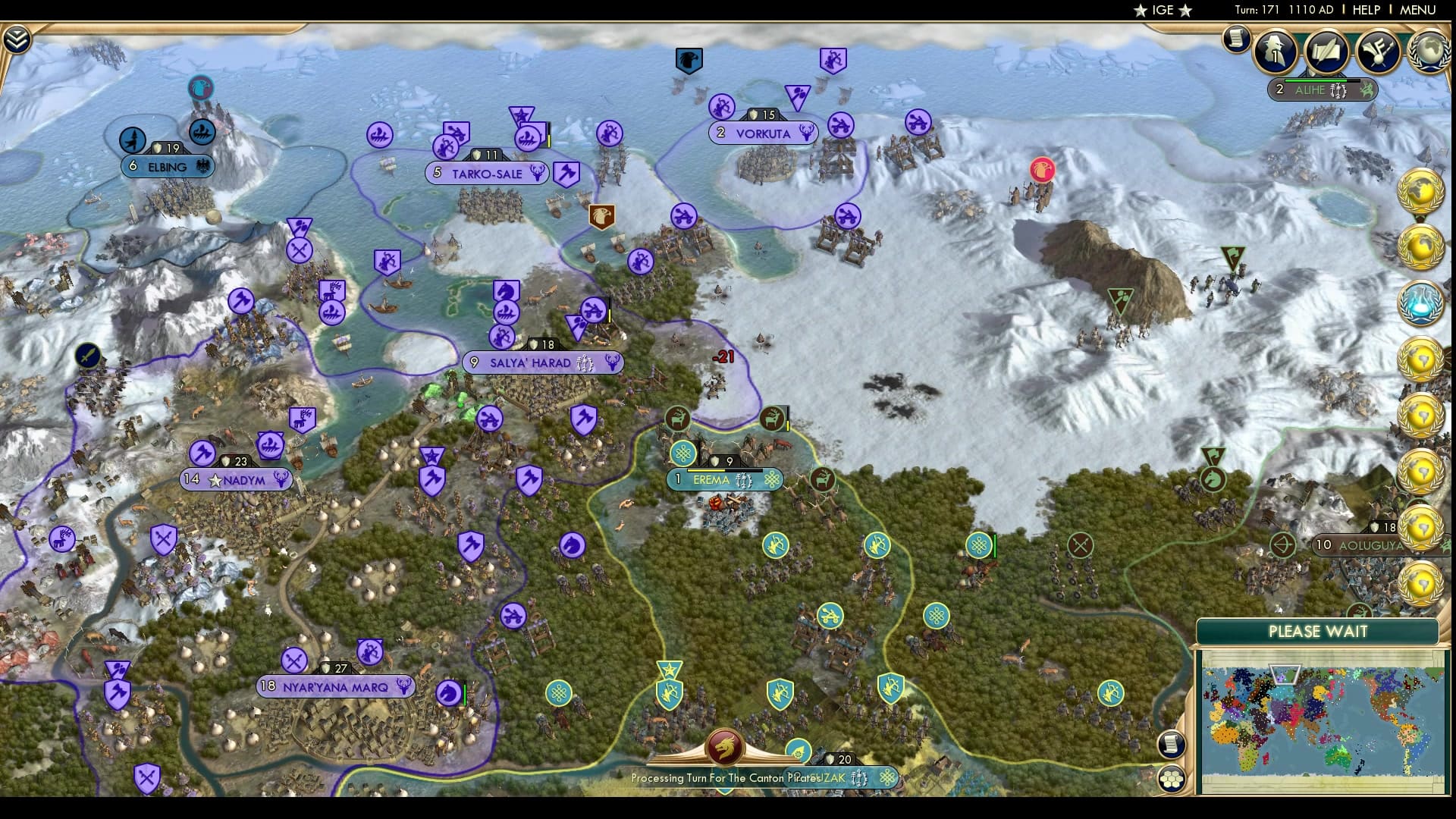 CBR In-Game Screenshot of Sometimes, war means surrounding the enemy with reindeer.