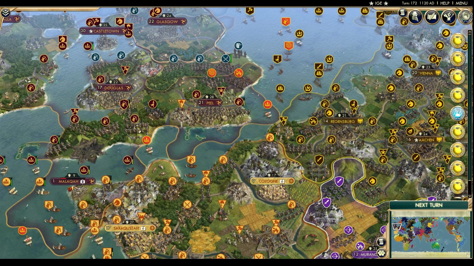 CBR In-Game Screenshot of The Manx reach mainland Europe