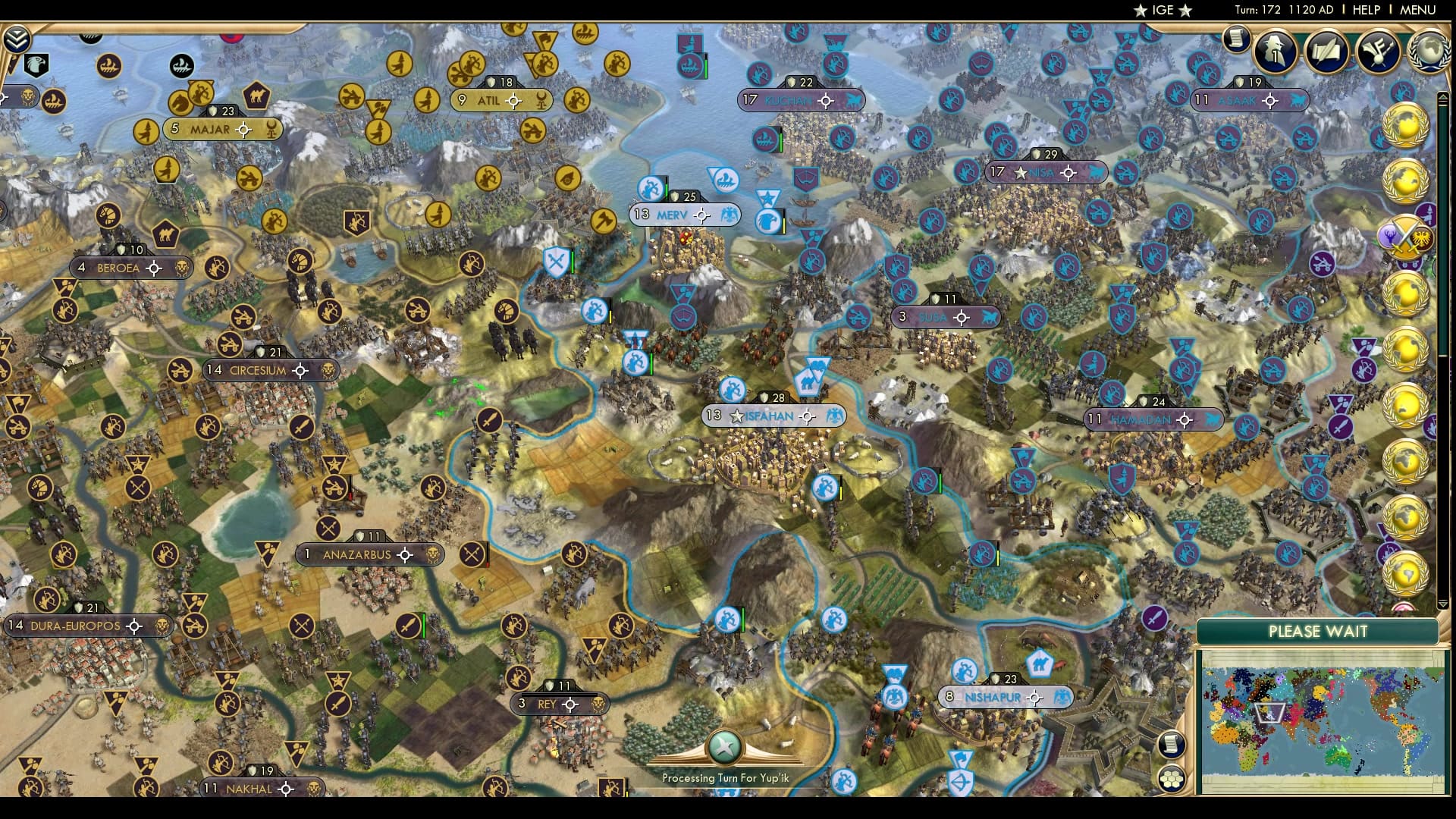 CBR In-Game Screenshot of How the not-very-mighty have fallen