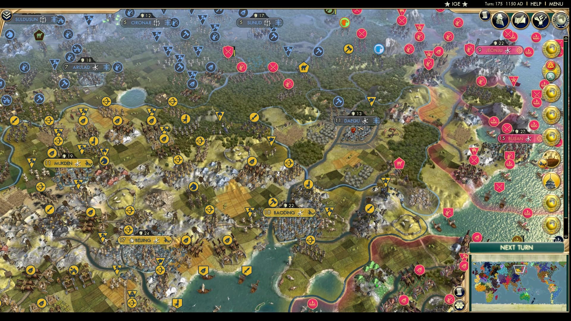 CBR In-Game Screenshot of Why bother defending city you got for free anyway?