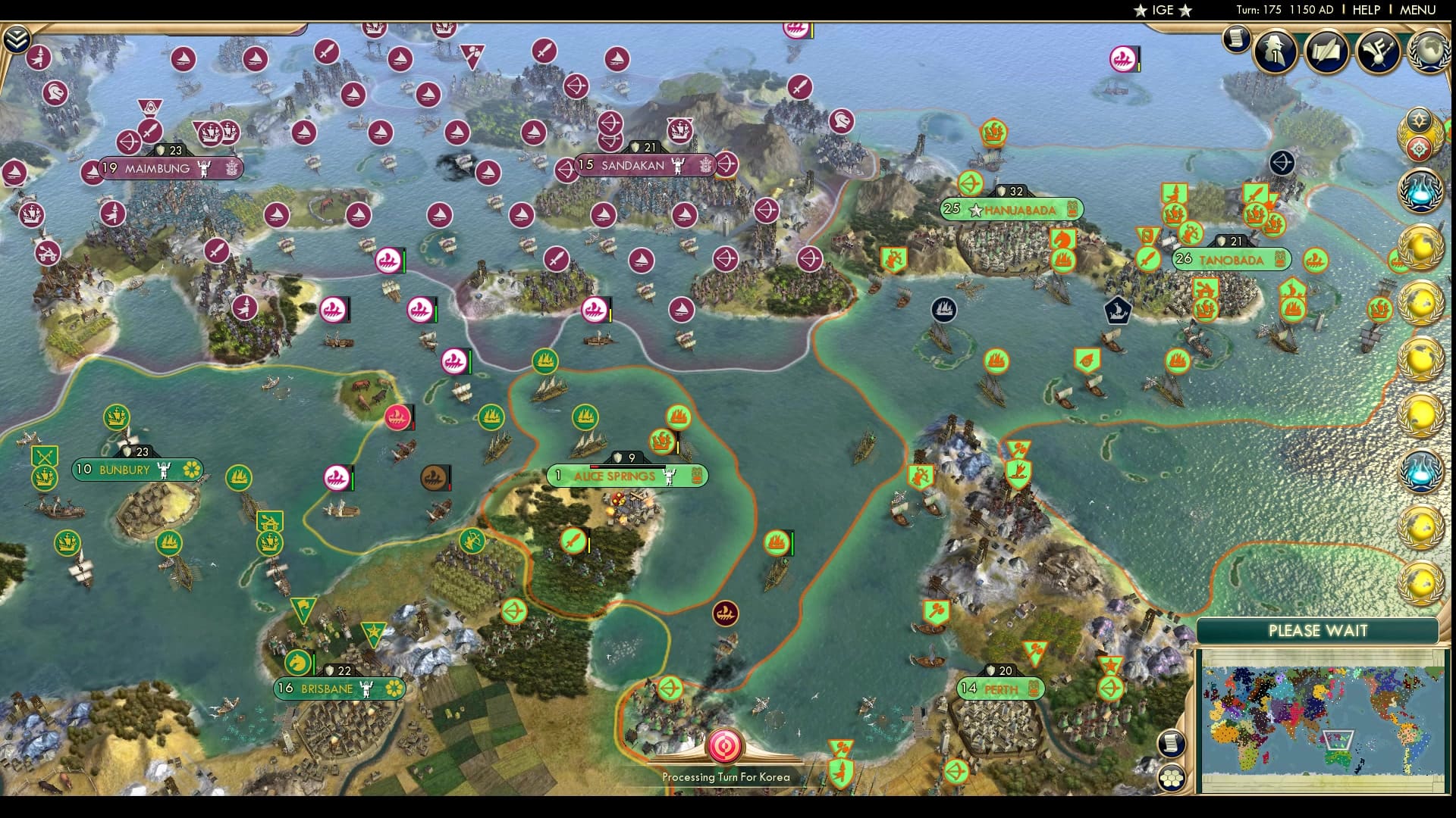 CBR In-Game Screenshot of Alice Springs back again.