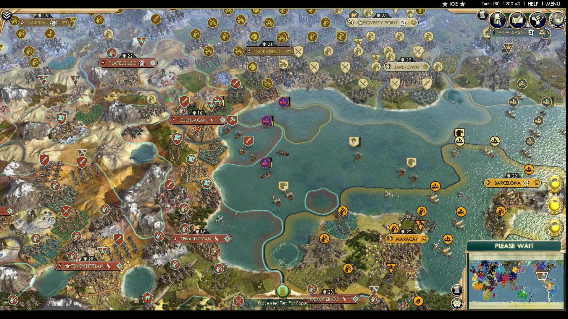 CBR In-Game Screenshot of We’re running out of sea.