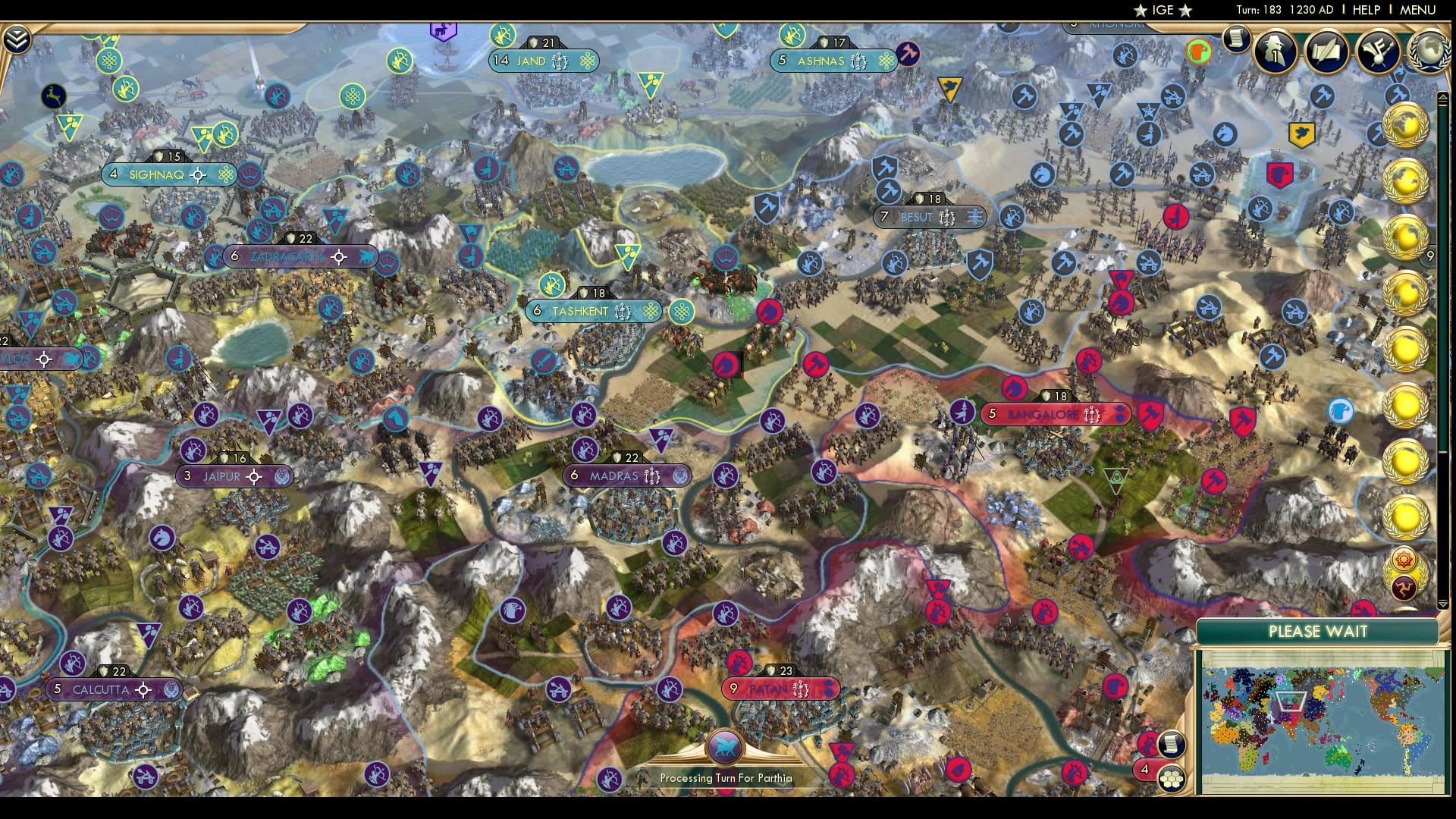 CBR In-Game Screenshot of Other parts are getting crowded.