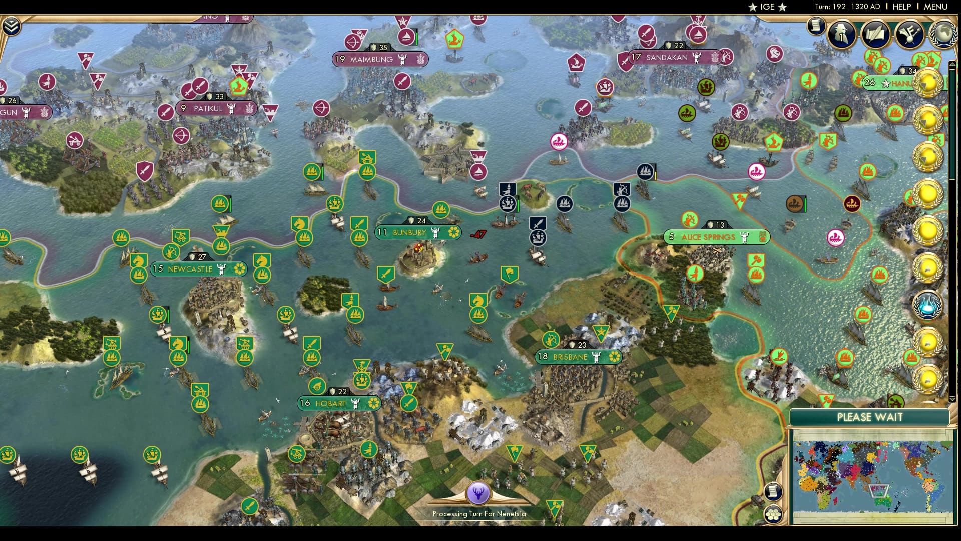 CBR In-Game Screenshot of Roundabout Armada