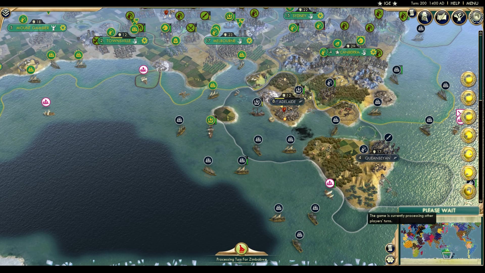 CBR In-Game Screenshot of Down Under The Cosh