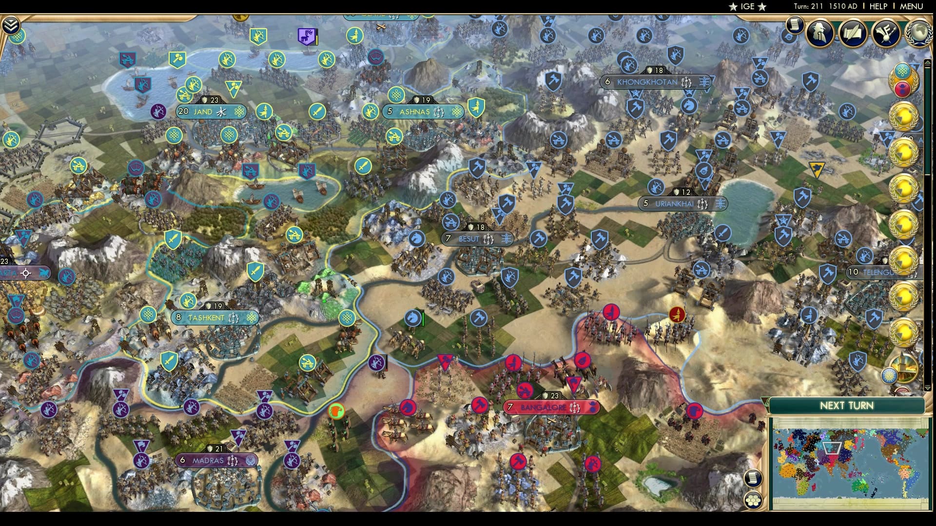 CBR In-Game Screenshot of Four Corners