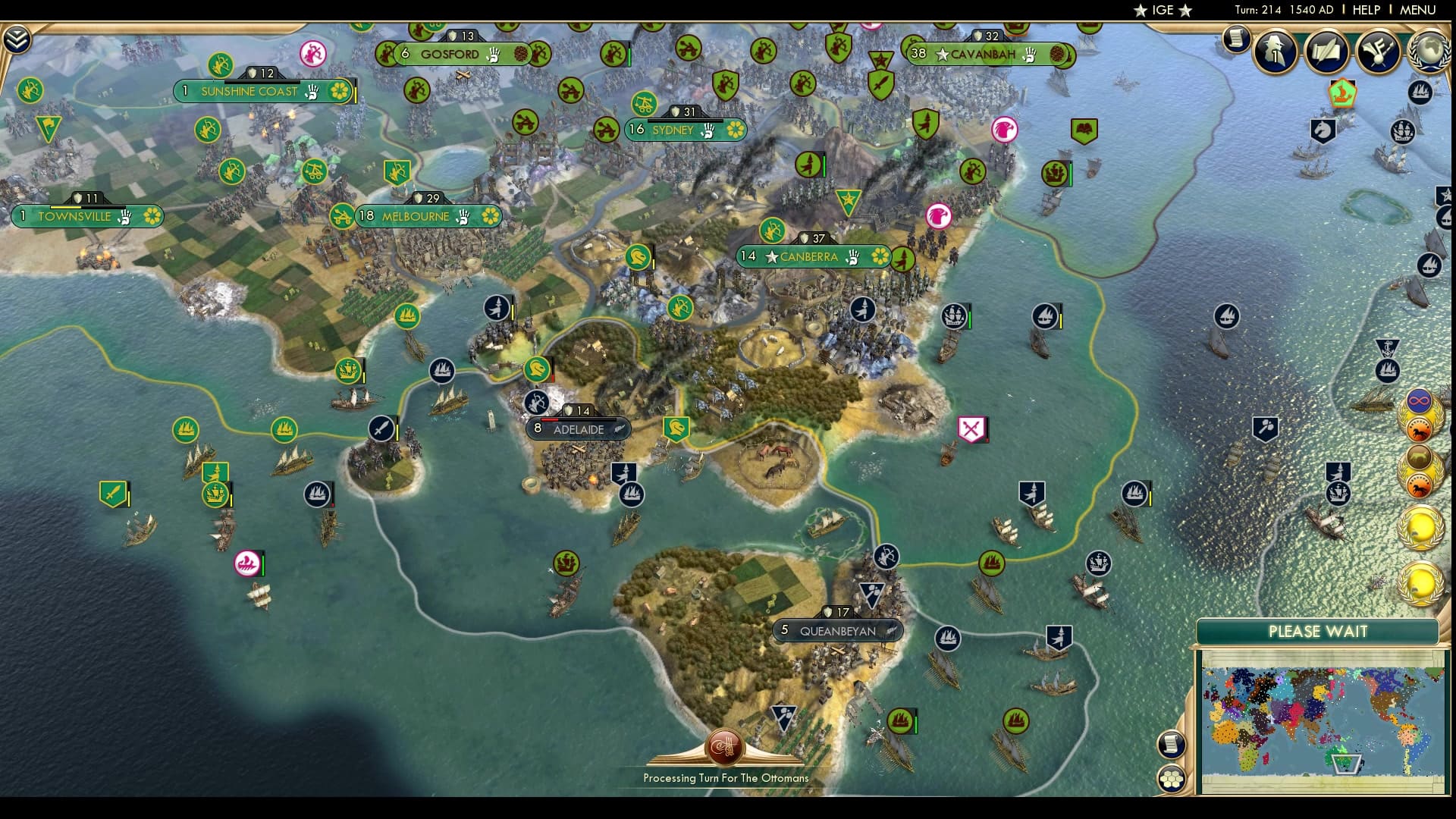 CBR In-Game Screenshot of Adelaide Reaction