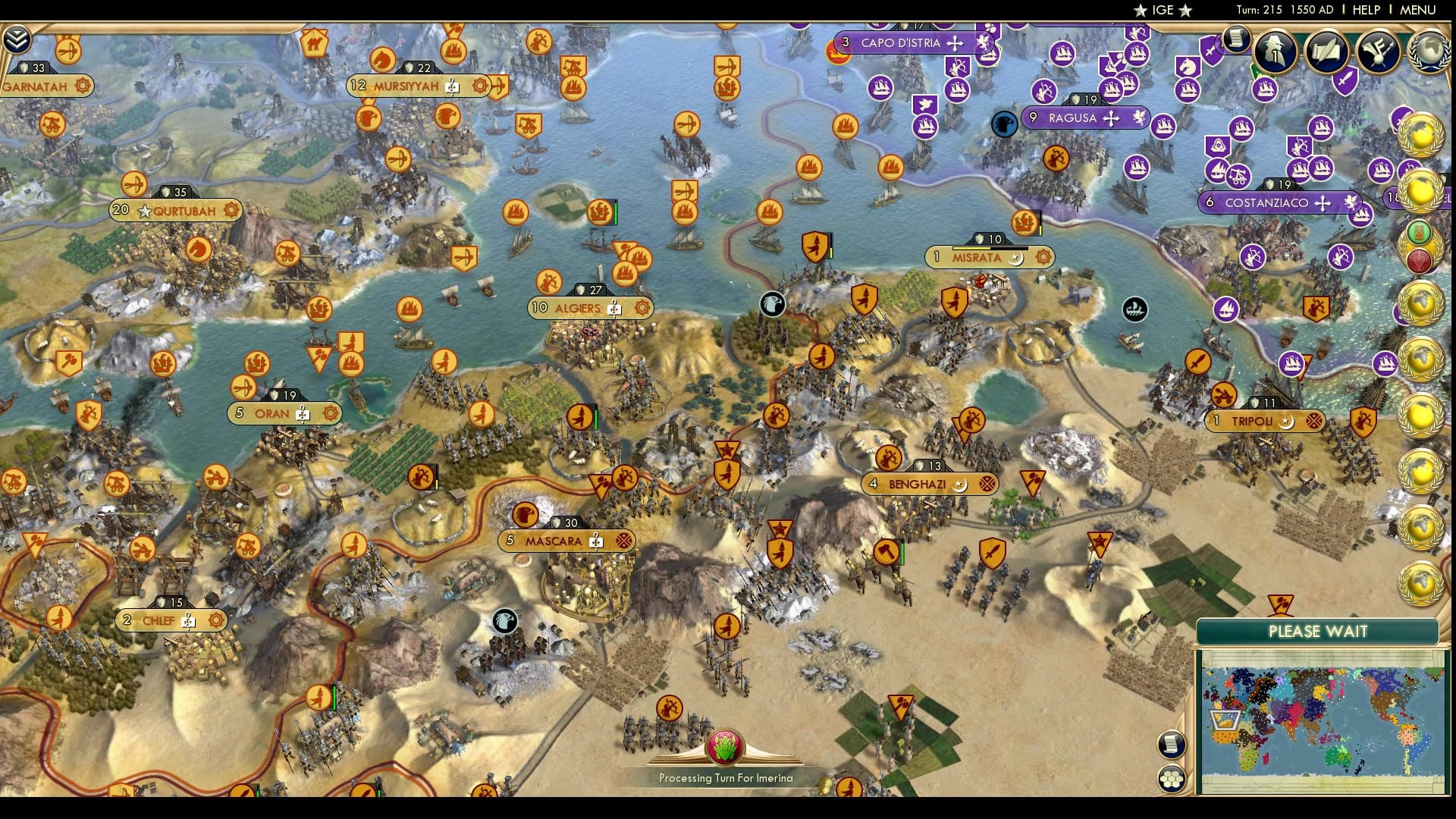 CBR In-Game Screenshot of The Battle of the Strange Yellow Civs