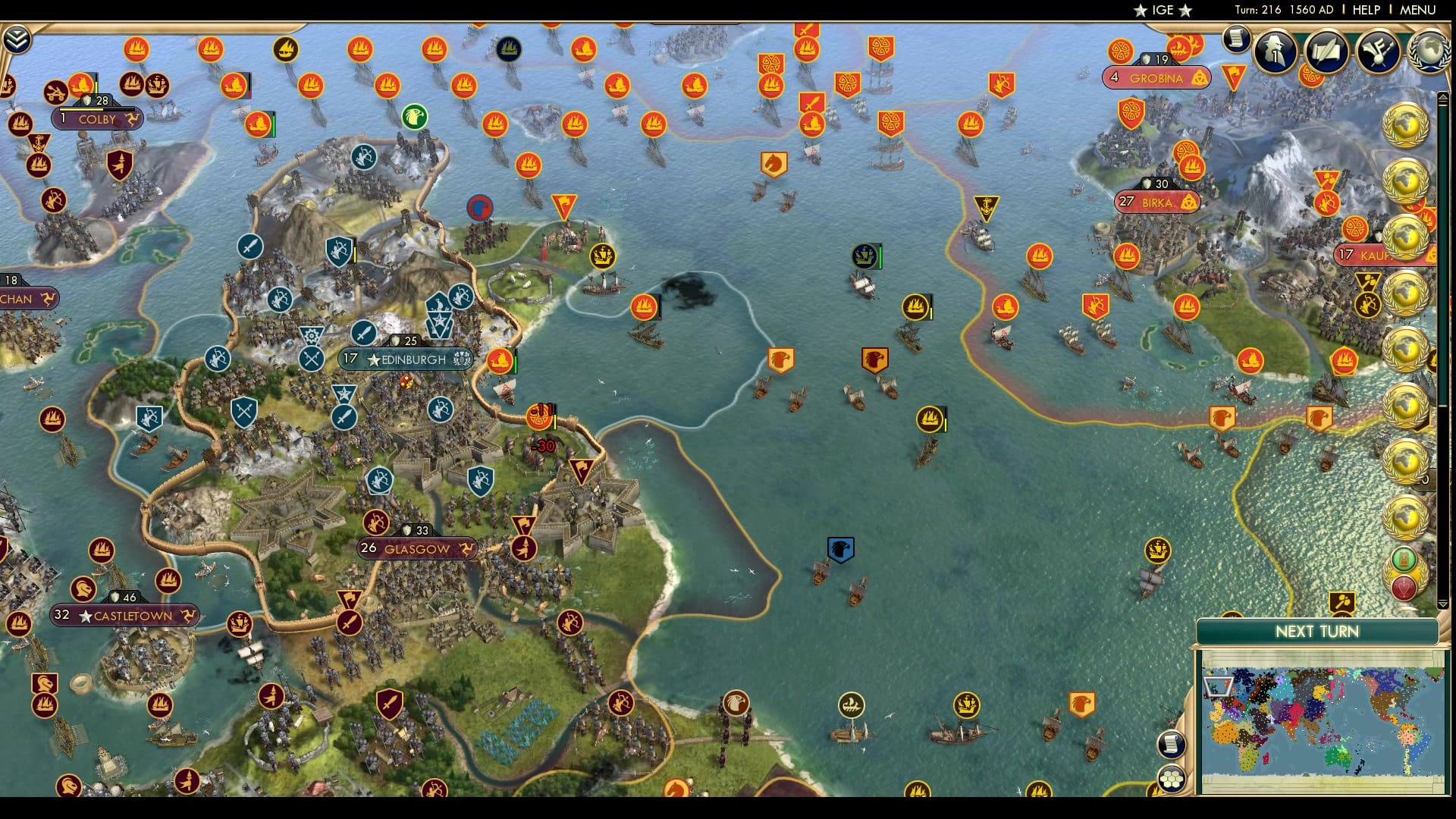 CBR In-Game Screenshot of War Settlers, CBRX edition.