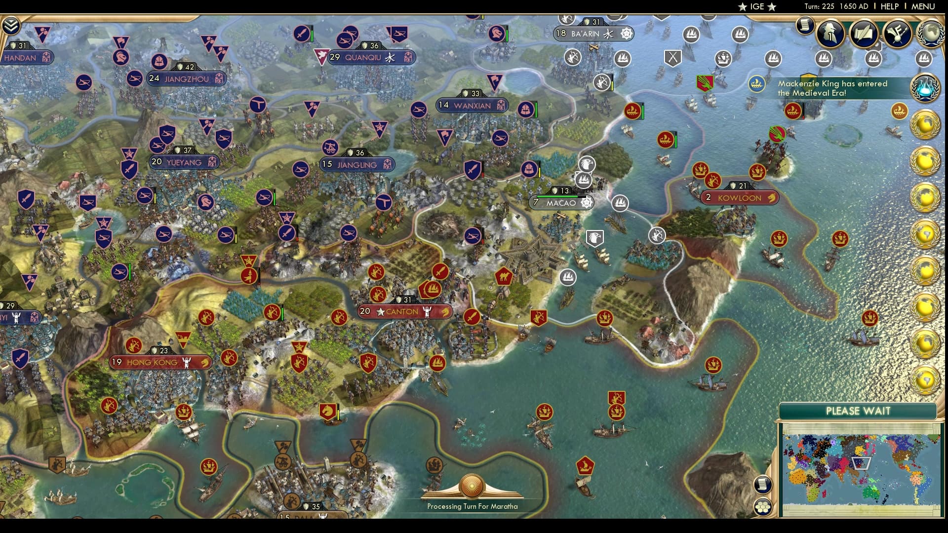 CBR In-Game Screenshot of Shikokoof please defend your cities