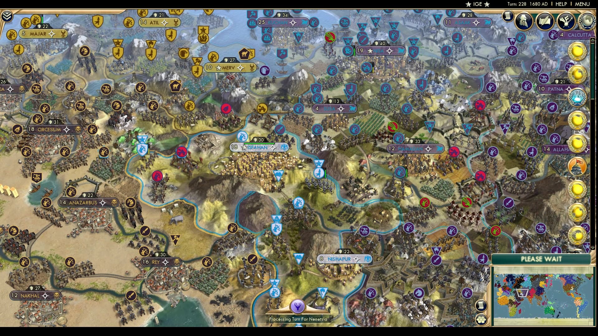 CBR In-Game Screenshot of Throwing a Pebble in their general direction