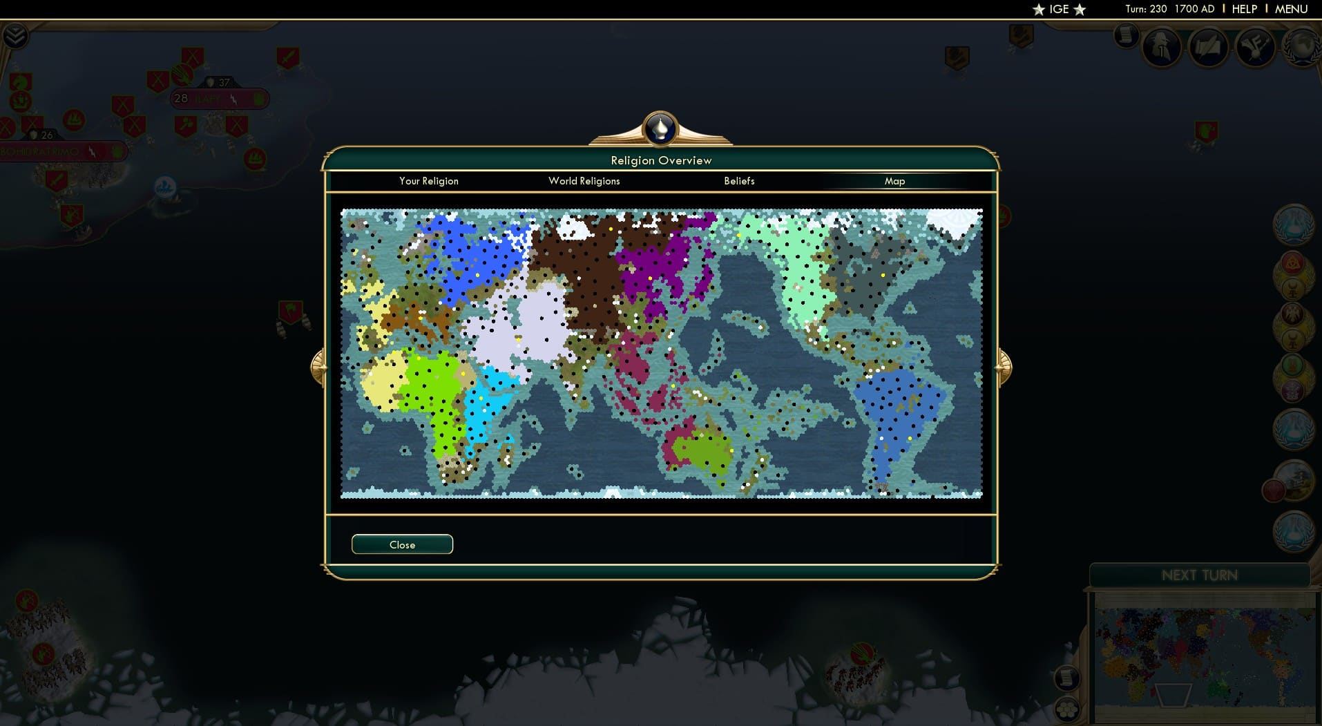 CBR In-Game Screenshot of No Cities in the middle east?