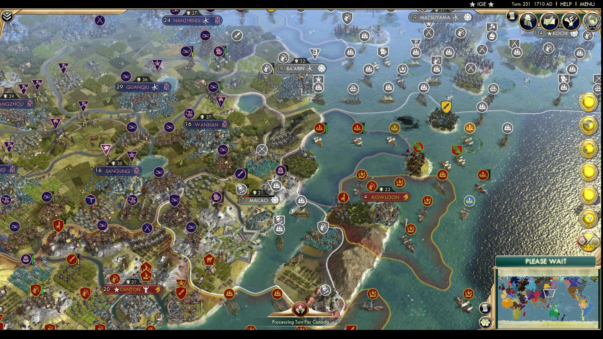 CBR In-Game Screenshot of China v Japan