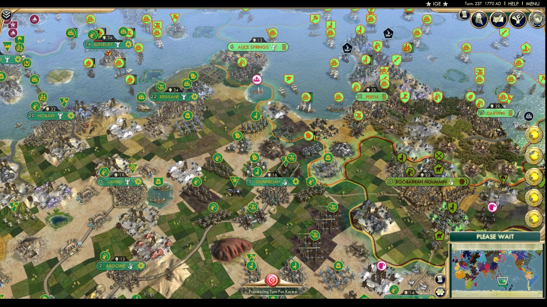 CBR In-Game Screenshot of Papua vs Australia